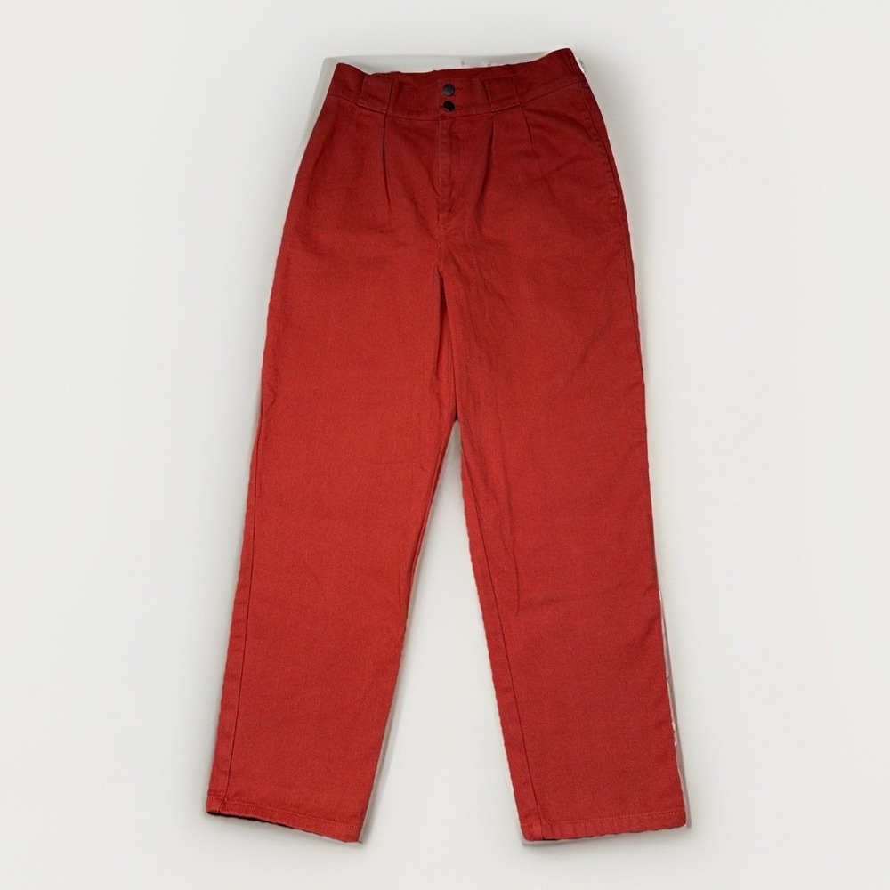 LUCY & YAK Red Wide Jeans Size 28x28 Womens Trousers‎ Casual Outdoors Outerwear